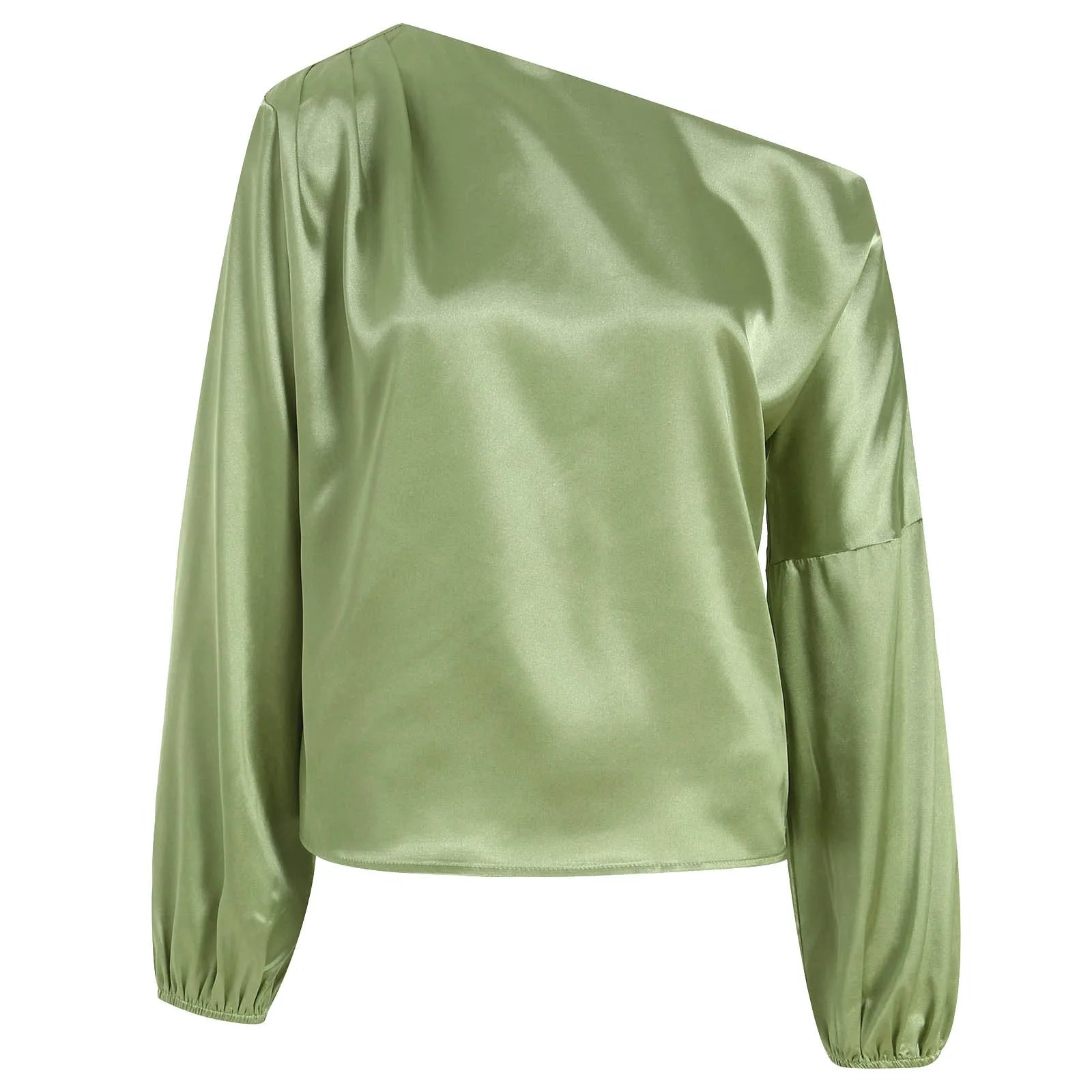 Ladies Raglan Tees Women'S Asymmetric off Shoulder Long Sleeve Balloon Pleated Shirt Work Top Thermal Shirt Women V Neck Camisas